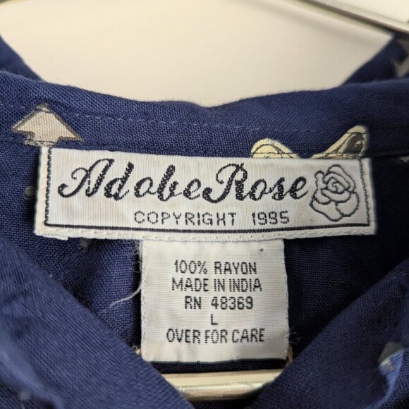 Vintage Button Down Shirt with Western print - Picture 6 of 6